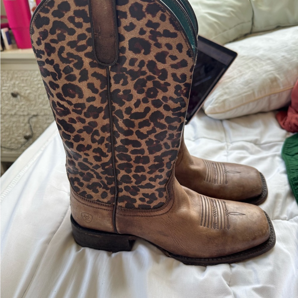 Ariat limited edition Leopard Cowboy Boots